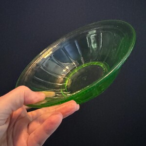 Colonial Fluted Green Rope Depression Glass - Made by Federal Glass
