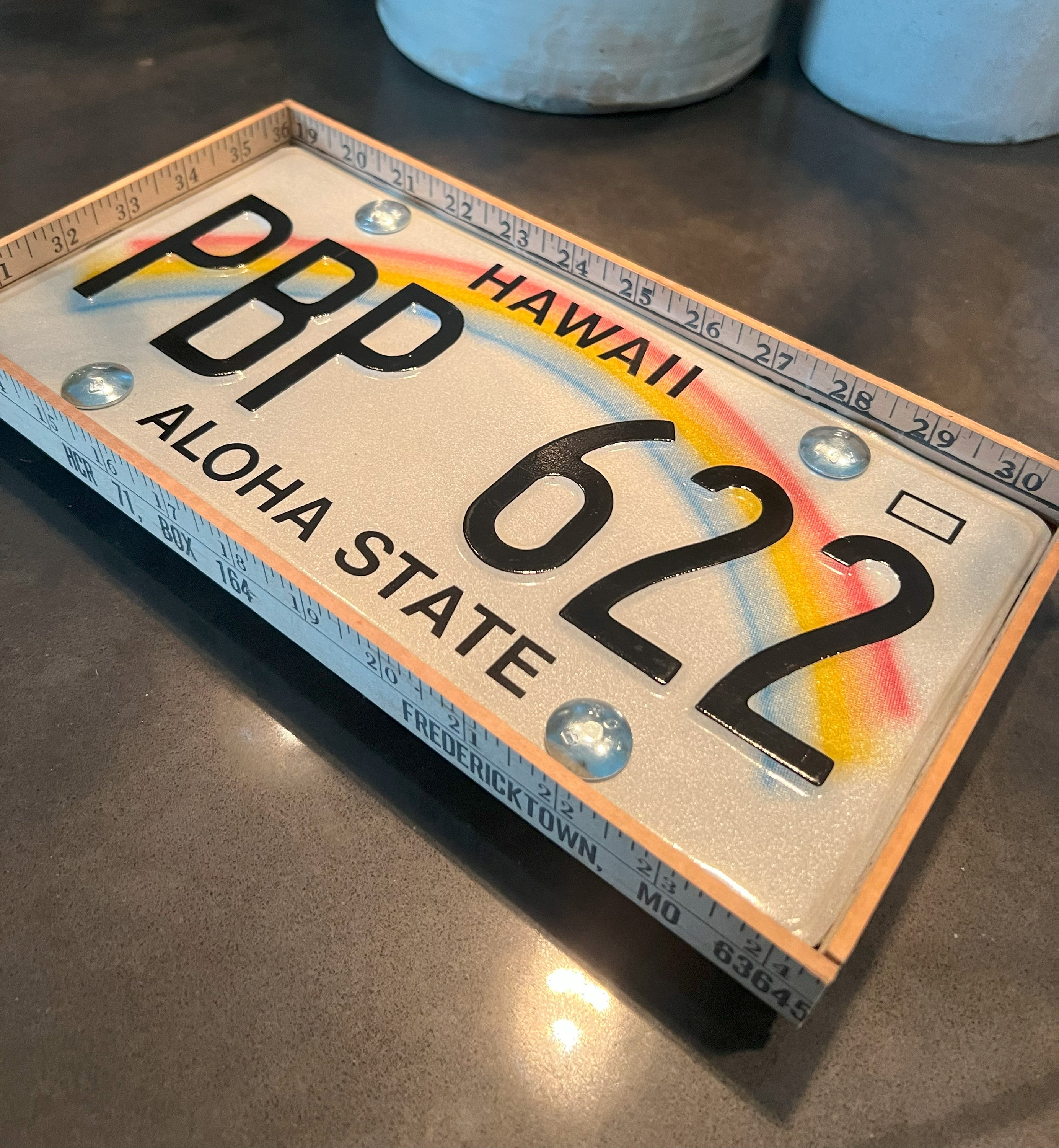 State of Hawaii - License Plate Tray 