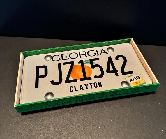 ジョージア　Ado プレートセット State of Georgia - License Plate Tray 