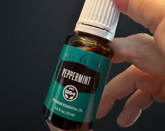 Young Living Peppermint Essential Oil 15 Ml - Etsy