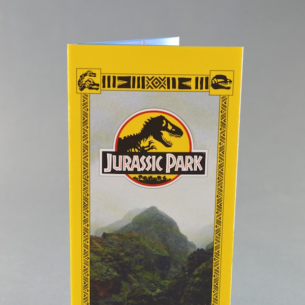 Jurassic Park Tour Brochure Guide Pamphlet Physical Prop Screen Accurate