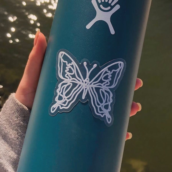Transparent Aesthetic Butterfly Sticker