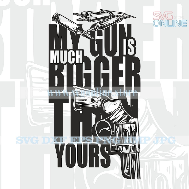 My Gun SVG Dxf Png Clipart Vector Cricut Cut Cutting Cnc - Etsy