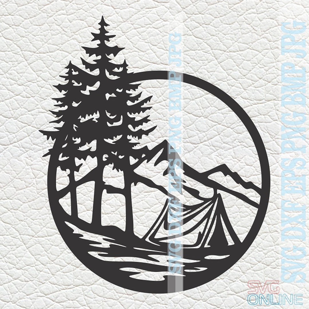 In the Mountains SVG Dxf Png Clipart Vector Cricut Cut Cutting Cnc - Etsy