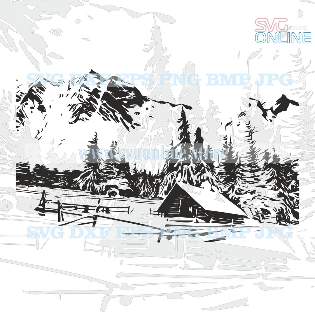 Mountain SVG Dxf Png Clipart Vector Cricut Cut Cutting Cnc - Etsy Canada
