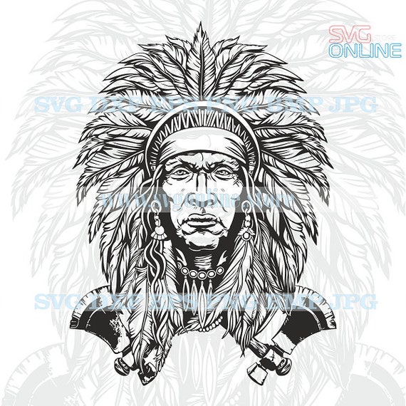 Native American SVG dxf png clipart vector cricut cut cutting | Etsy