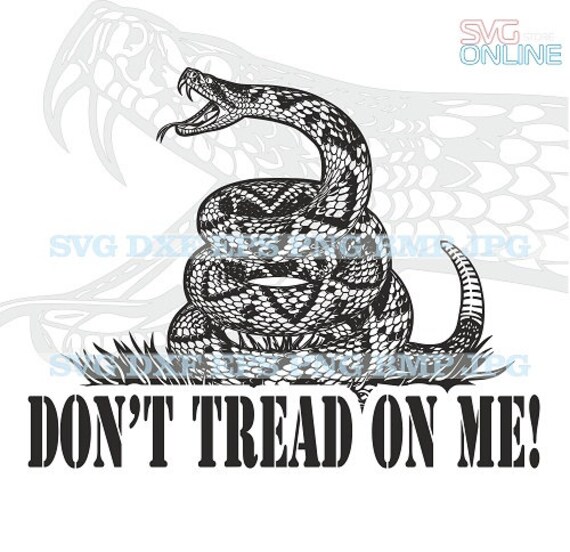 Don’t tread on me SVG dxf png clipart vector cricut cut - Etsy Nederland