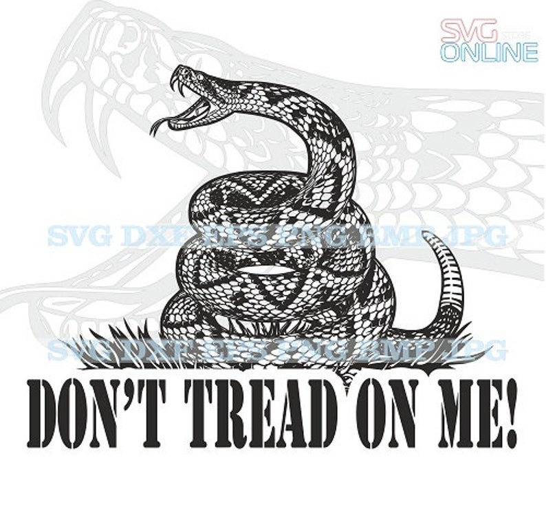 Don't tread on me SVG dxf png clipart vector cricut cut | Etsy