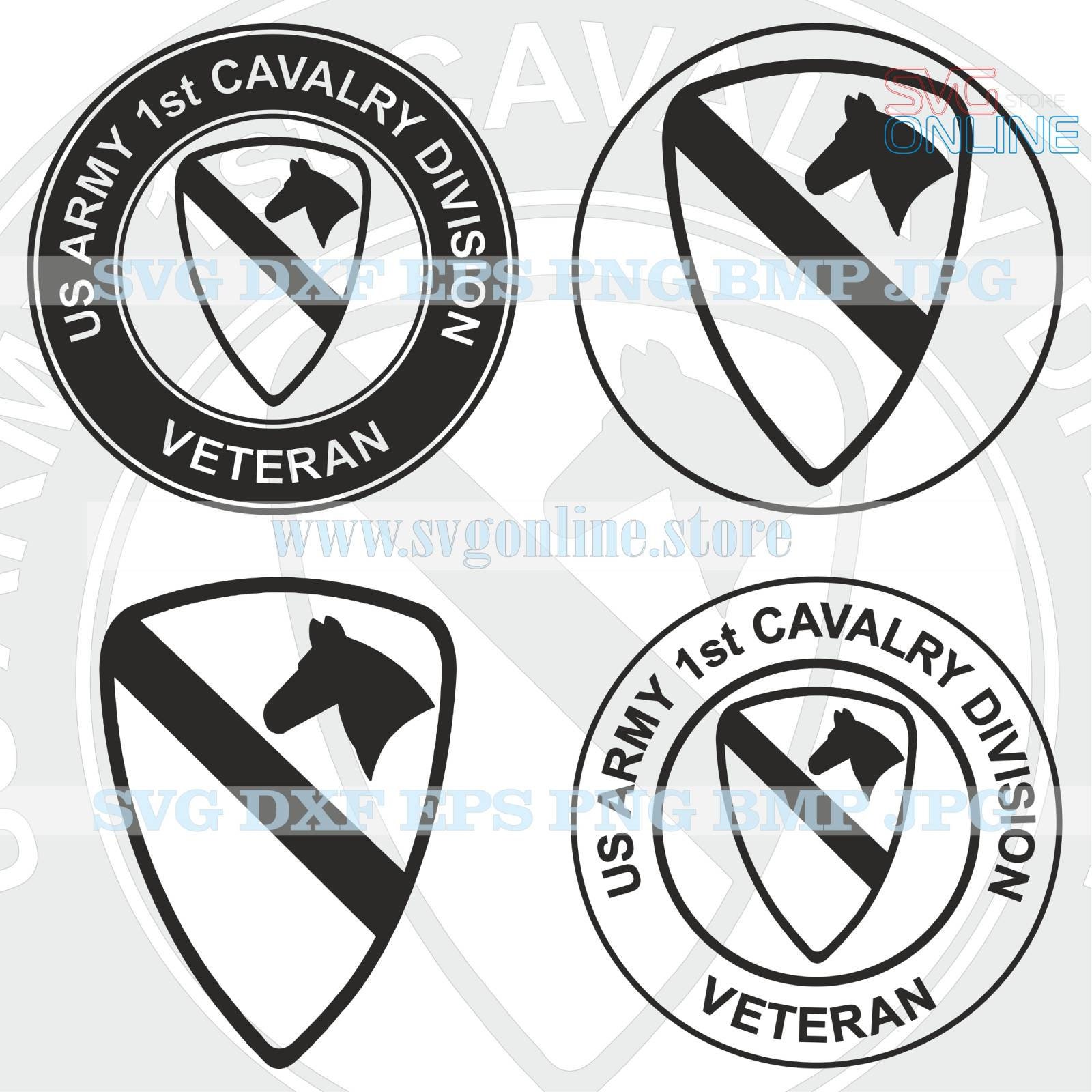 1st Cavalry Division SVG dxf png clipart vector cricut cut Etsy