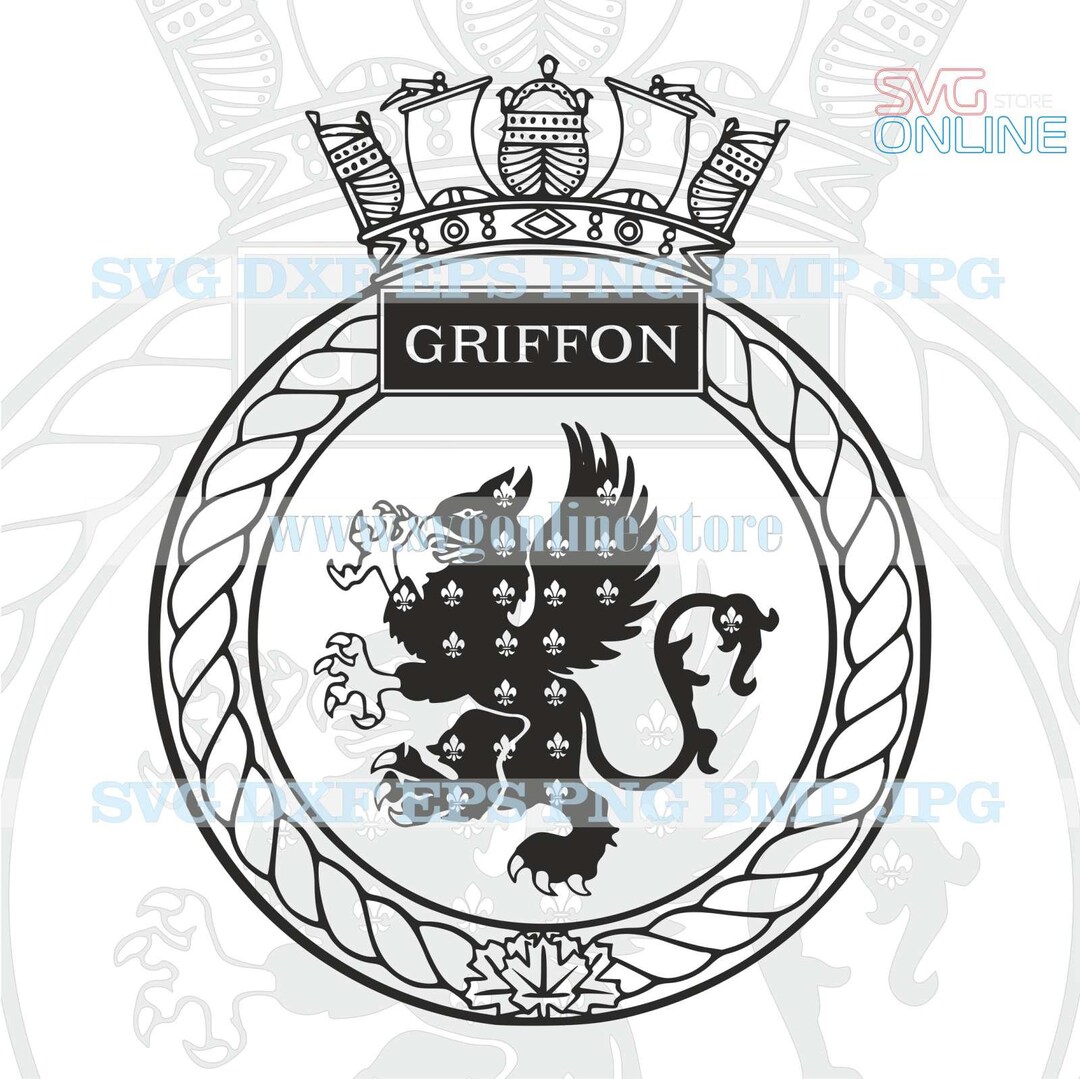 HMCS Griffon Royal Canadian Army SVG Dxf Png Clipart Vector Etsy