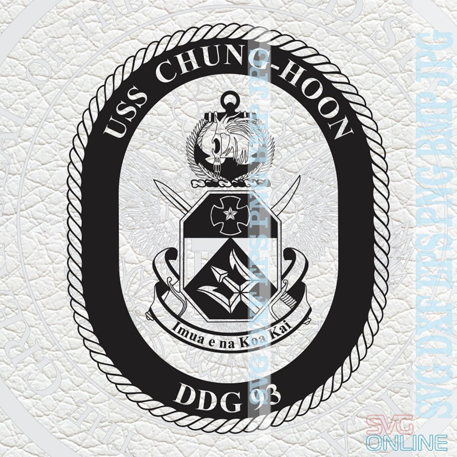 USS Chung-hoon DDG 93 SVG Dxf Png Clipart Vector Cricut Cut - Etsy
