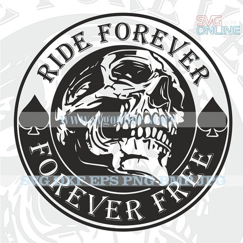 Ride Forever SVG Dxf Png Clipart Vector Cricut Cut Cutting Cnc Etsy