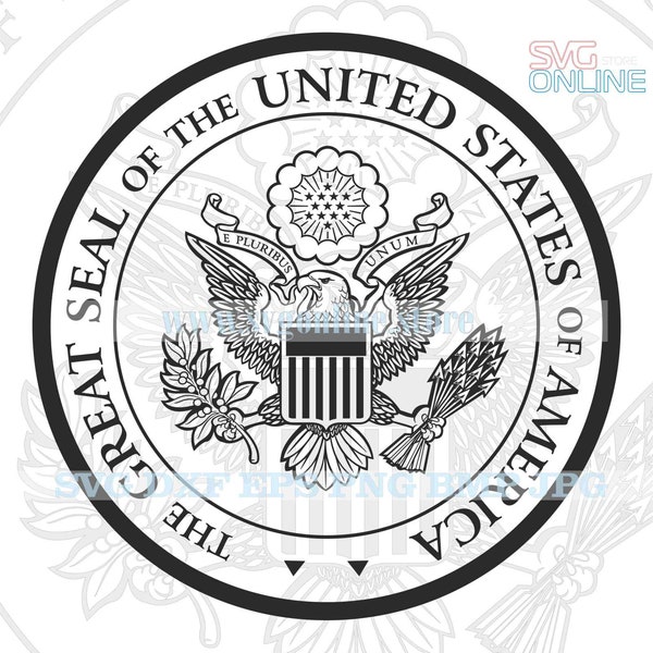 The Great Seal SVG dxf png clipart vector cricut cut cutting cnc