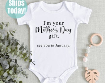 Mother's Day Pregnancy Announcement Bodysuit, Mother's Day Baby Announcement for Grandma, Mothers Day Baby Reveal, Baby Reveal Bodysuit