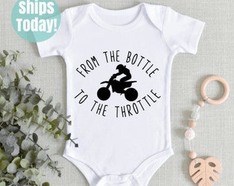 GongYe Motocross Dirt Bike US Flag Baby Boys Girls Bodysuit Onesies Infant Cotton Creeper Black