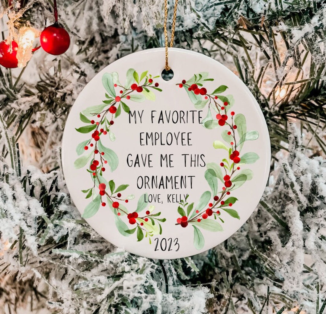 Christmas Ornament for Boss, Custom Ornament for Supervisor, Gift for