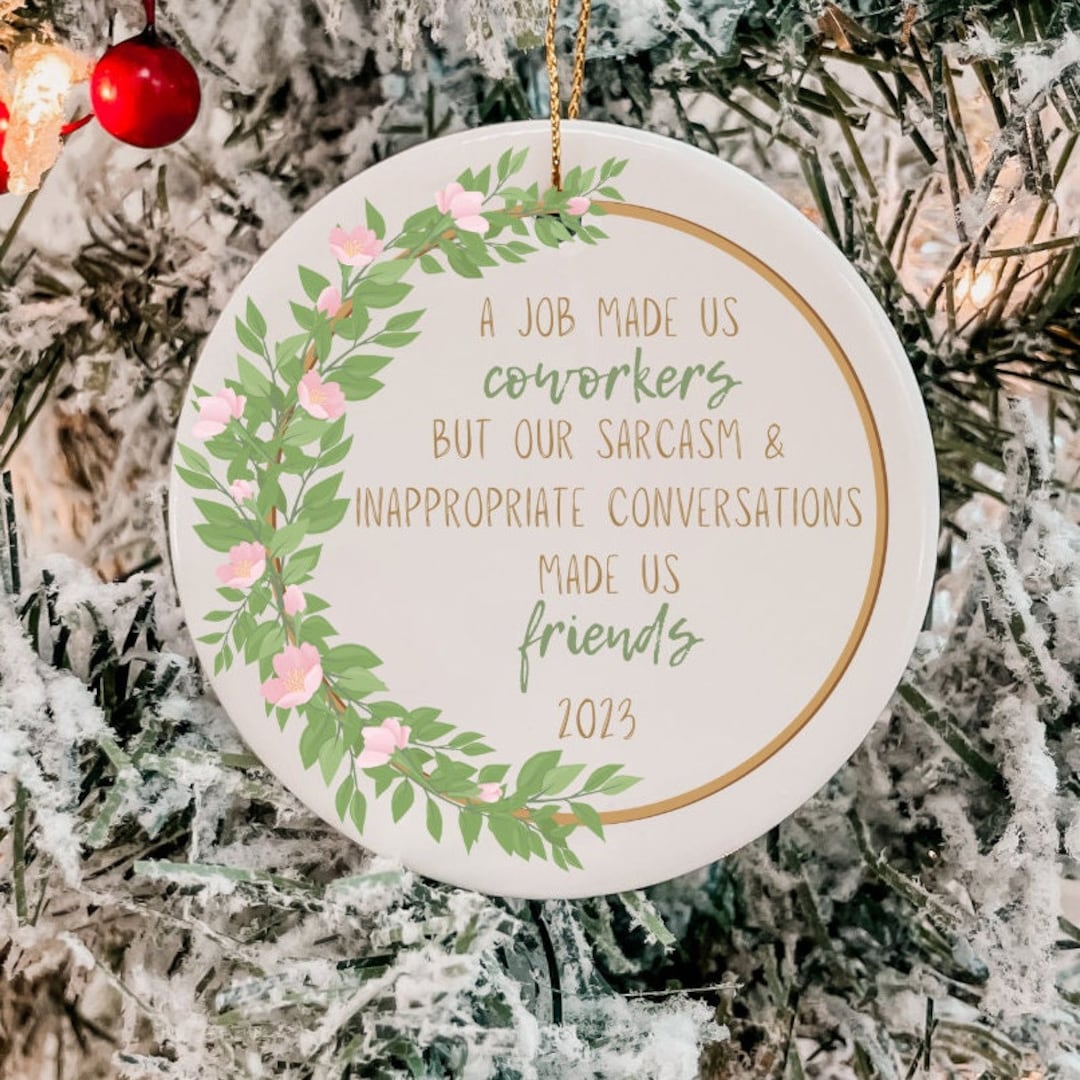 Christmas Ornament for Coworker Custom Ornament for Coworker Etsy