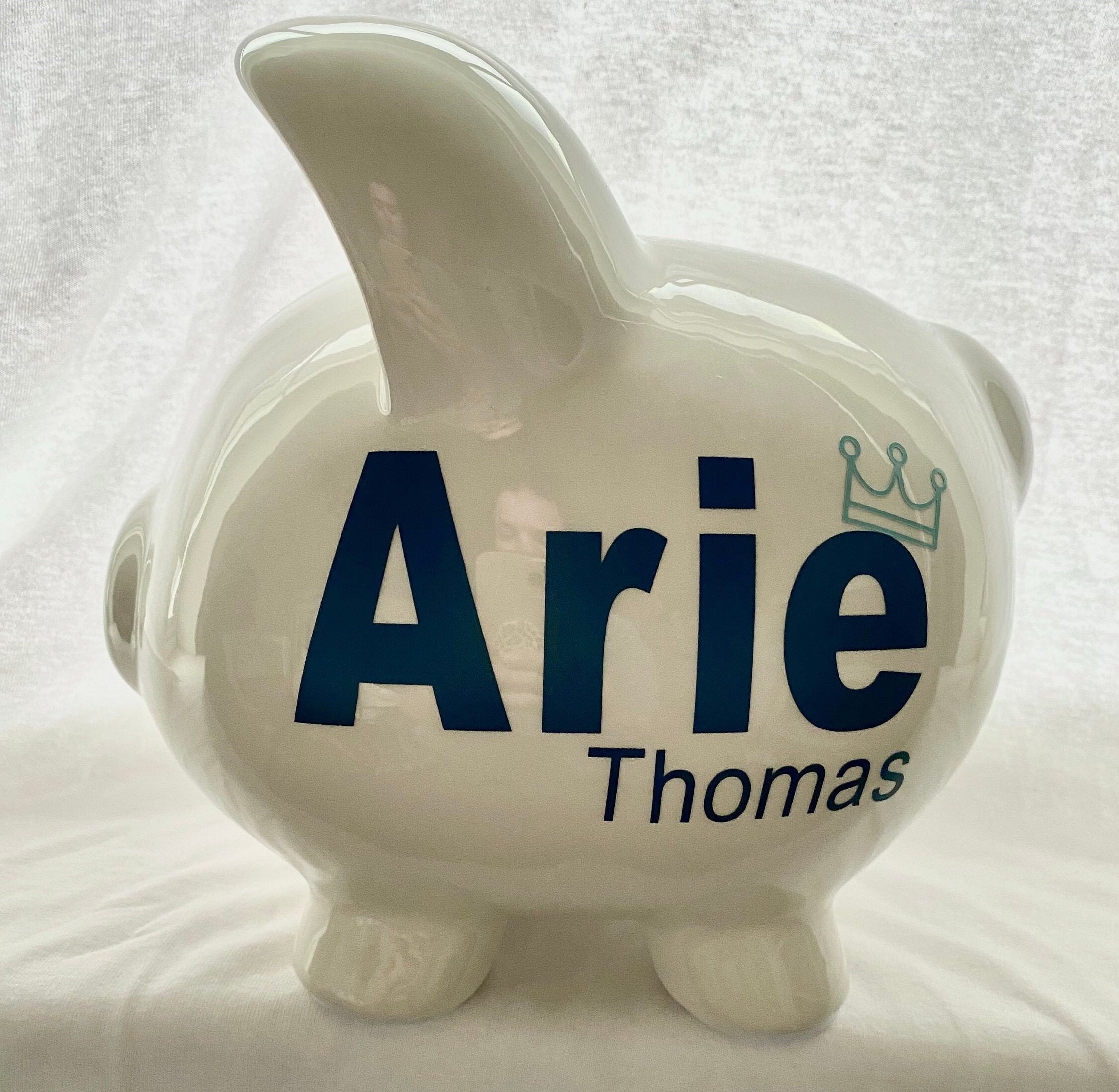 Personalized Piggy Bank Baby Piggy Bank Baby Gift Baby Boy Etsy