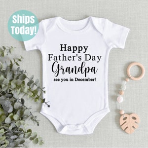 Father's Day Pregnancy Announcement Bodysuit, Father's Day Baby Announcement for Grandpa, Father's Day Baby Reveal, Baby Reveal