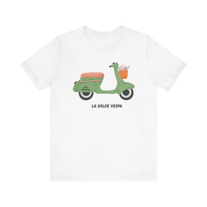 La Dolce Vespa Unisex Tee - Vintage Scooter Shirt, Summer Vibes, Travel Enthusiast Gift, Casual Everyday Wear
