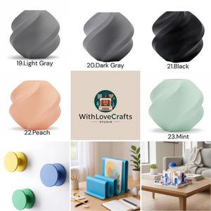 Colorful round wall hooks: modern geometric decor image 19