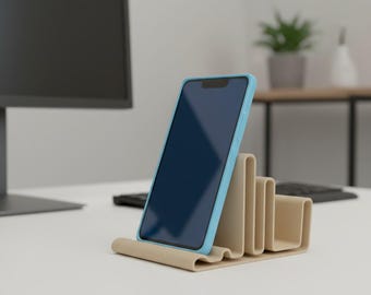 Modern Phone Stand, Pen Holder, Minimalist Office Accessory