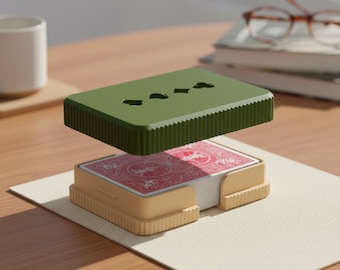 Ribbed Playing Card Holders - Elegant Game Night Organizers