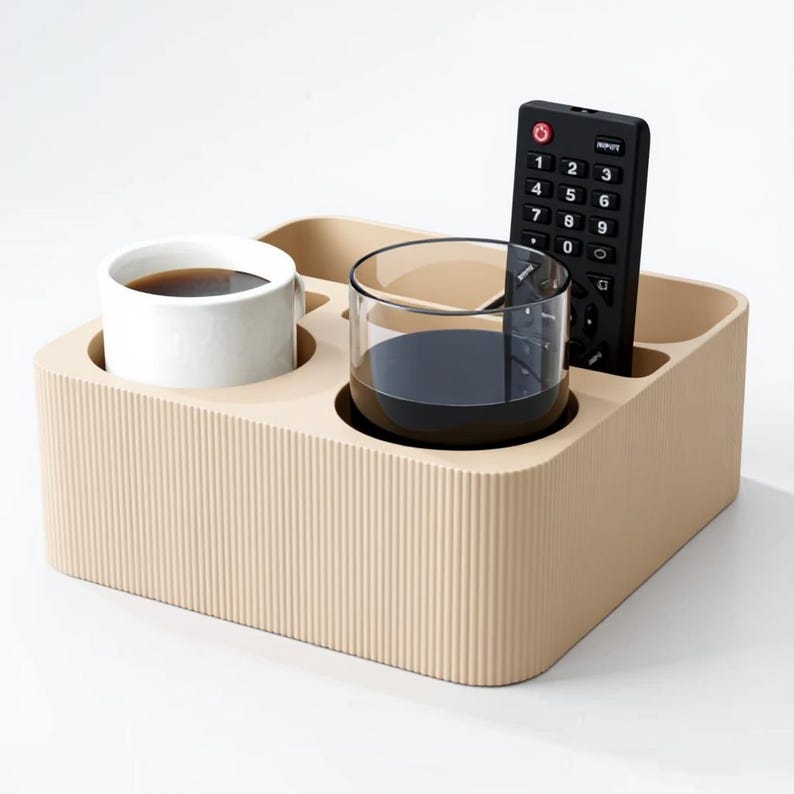 Coffee Table Caddy Organizer Living Room Storage Remote Control Holder ...