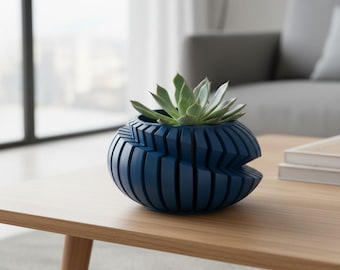 Modern Minimalist Planter Pot: Elegant Home & Office Decor