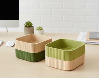 Stackable Organizer Box - Modern Minimalist Storage Container.
