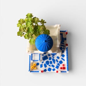 Santorini Greece Miniature | Mediterranean Home Decor | Greek Island Model | Travel Lover Gift image 14