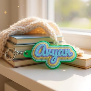 Unique Personalized Keychains – Printed Name Keychain – Choose Your Color!