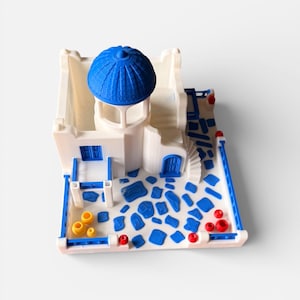 Santorini Greece Miniature | Mediterranean Home Decor | Greek Island Model | Travel Lover Gift image 11