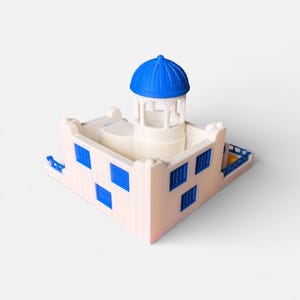 Santorini Greece Miniature | Mediterranean Home Decor | Greek Island Model | Travel Lover Gift image 12