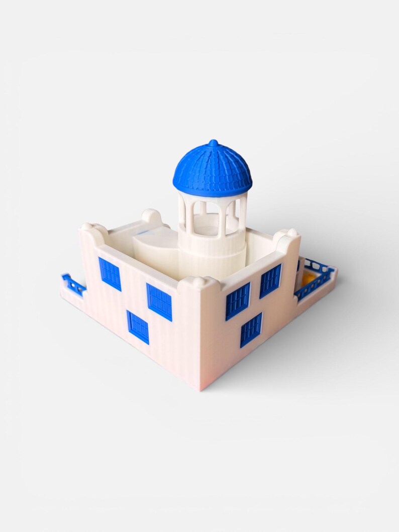 Santorini Greece Miniature | Mediterranean Home Decor | Greek Island Model | Travel Lover Gift image 12
