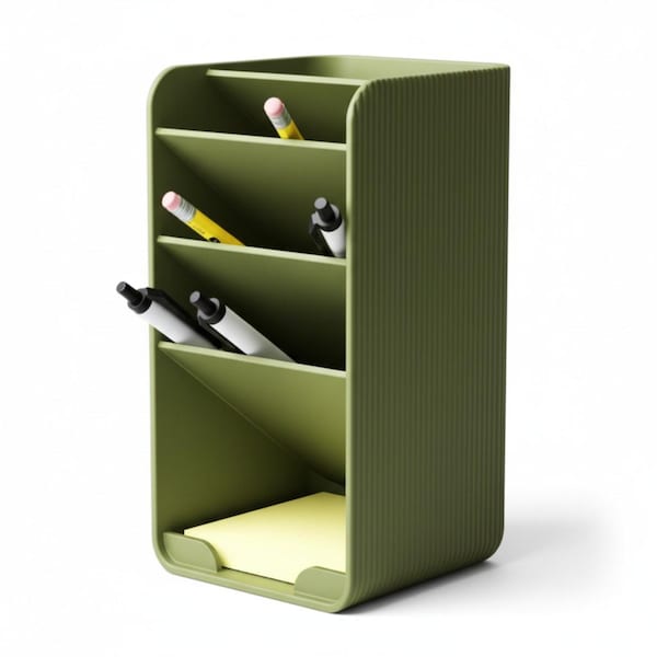 Portalápices minimalista moderno con niveles - Accesorios organizadores de escritorio