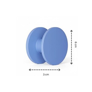 Colorful round wall hooks: modern geometric decor image 6