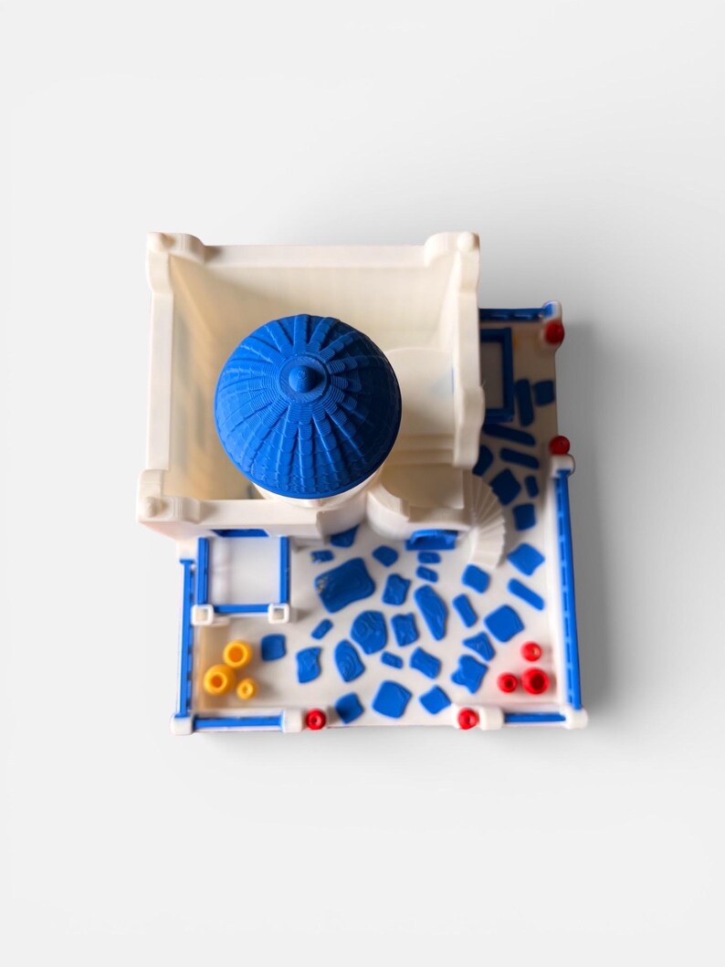 Santorini Greece Miniature | Mediterranean Home Decor | Greek Island Model | Travel Lover Gift image 13