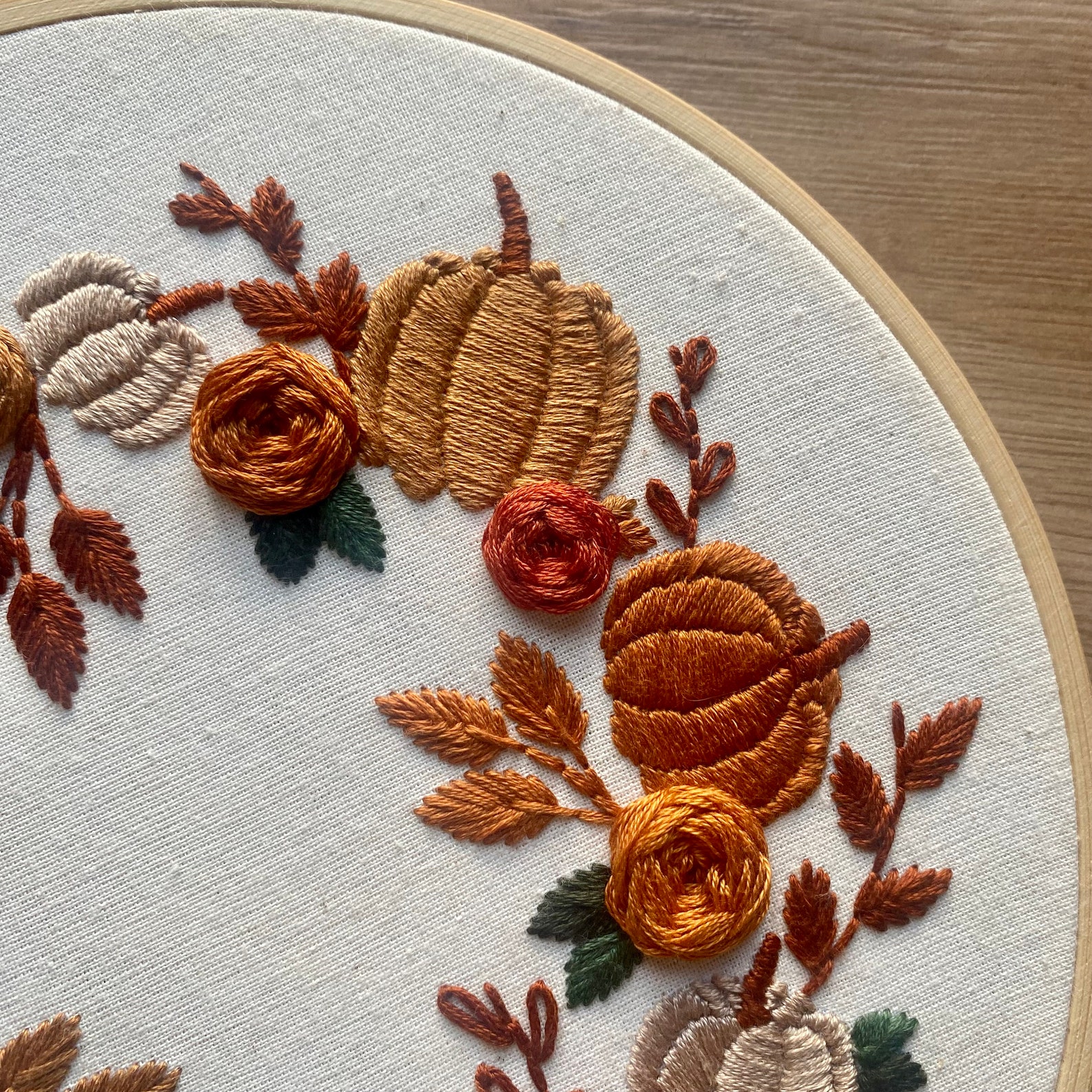Pumpkin Season | Autumn Fall | Embroidery Hoop Art PDF Pattern ...