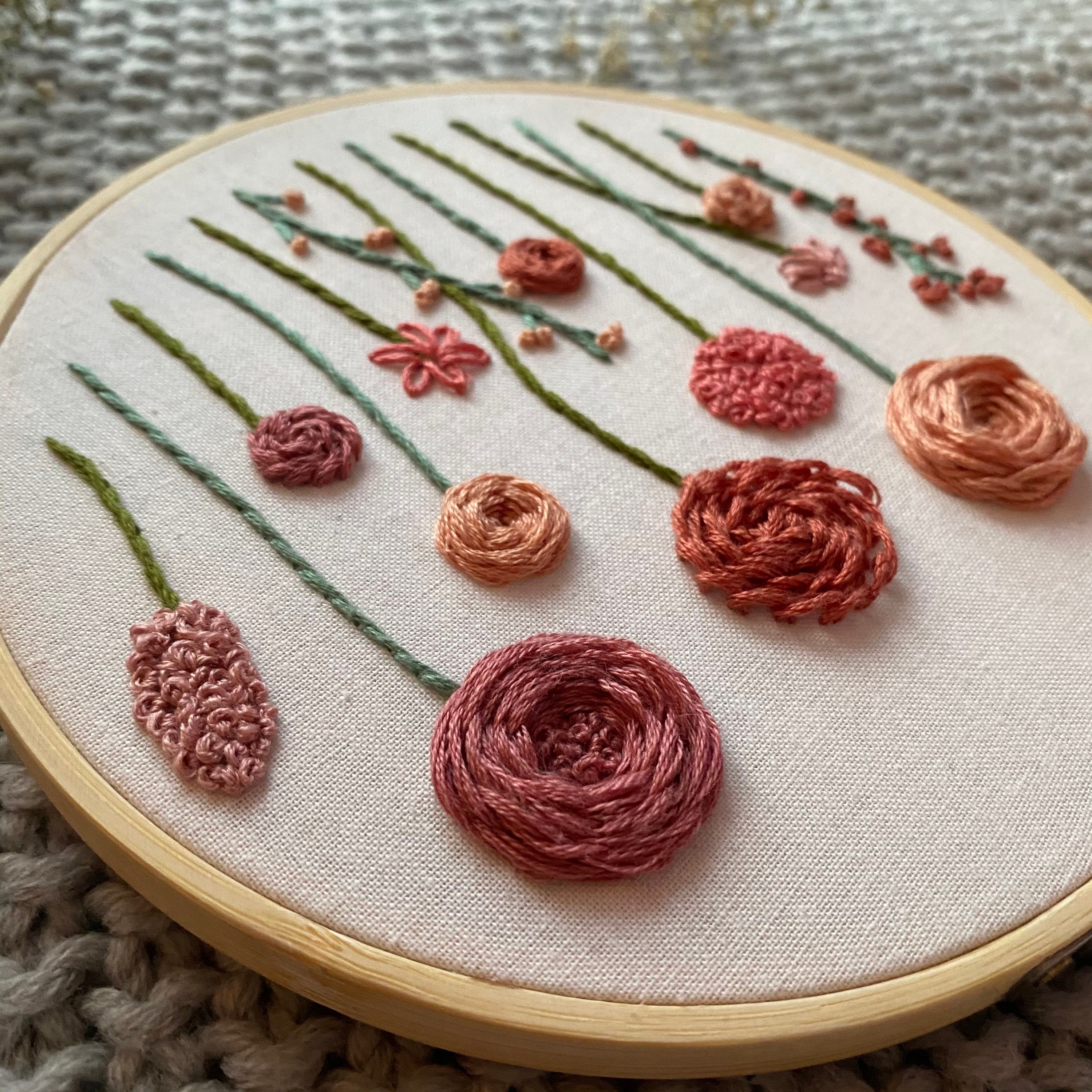 Wildflowers | Floral Embroidery Pattern | Embroidery Hoop Art PDF ...