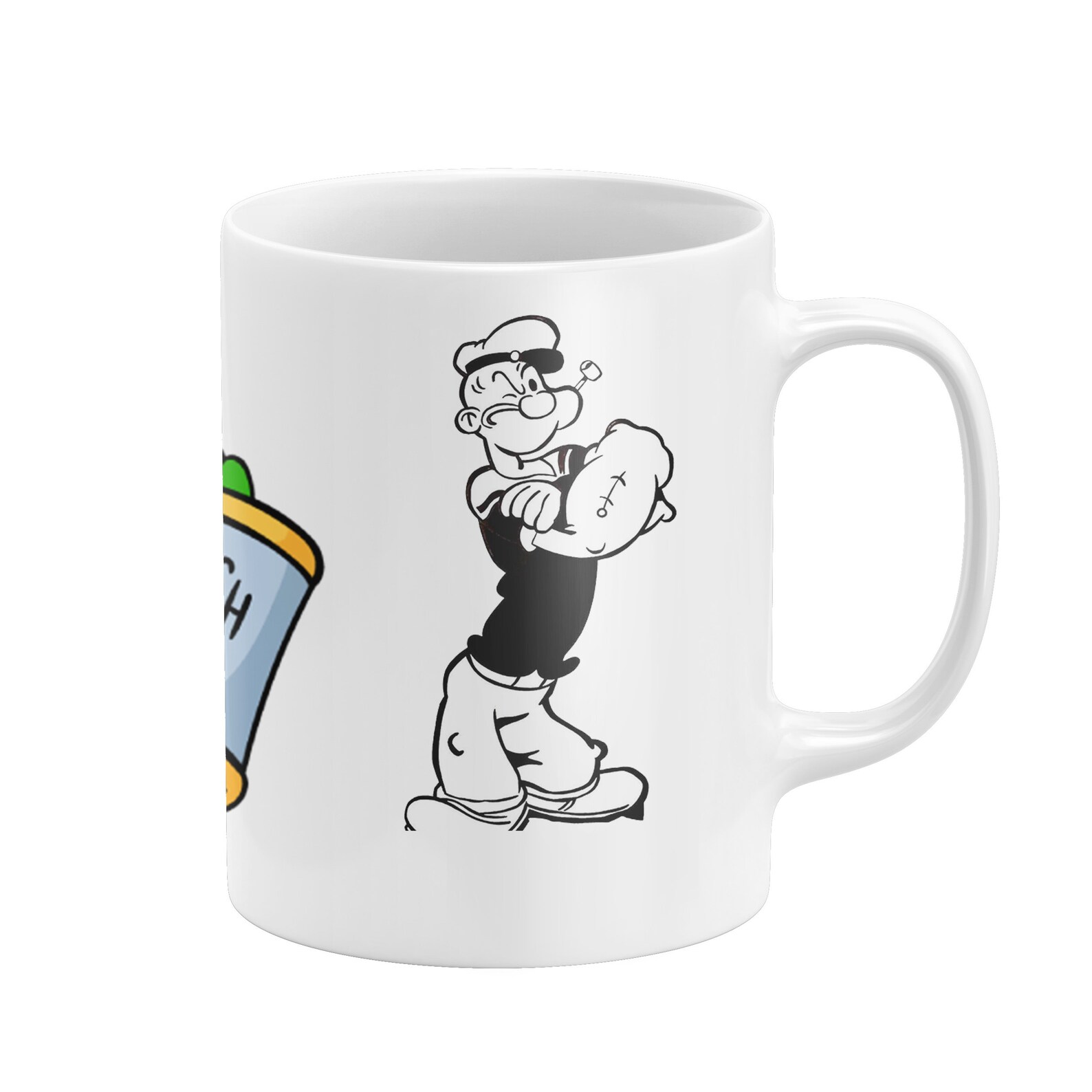 Popeye Coffee Mug Popeye the Sailor Popeye and Olive Oyl Etsy