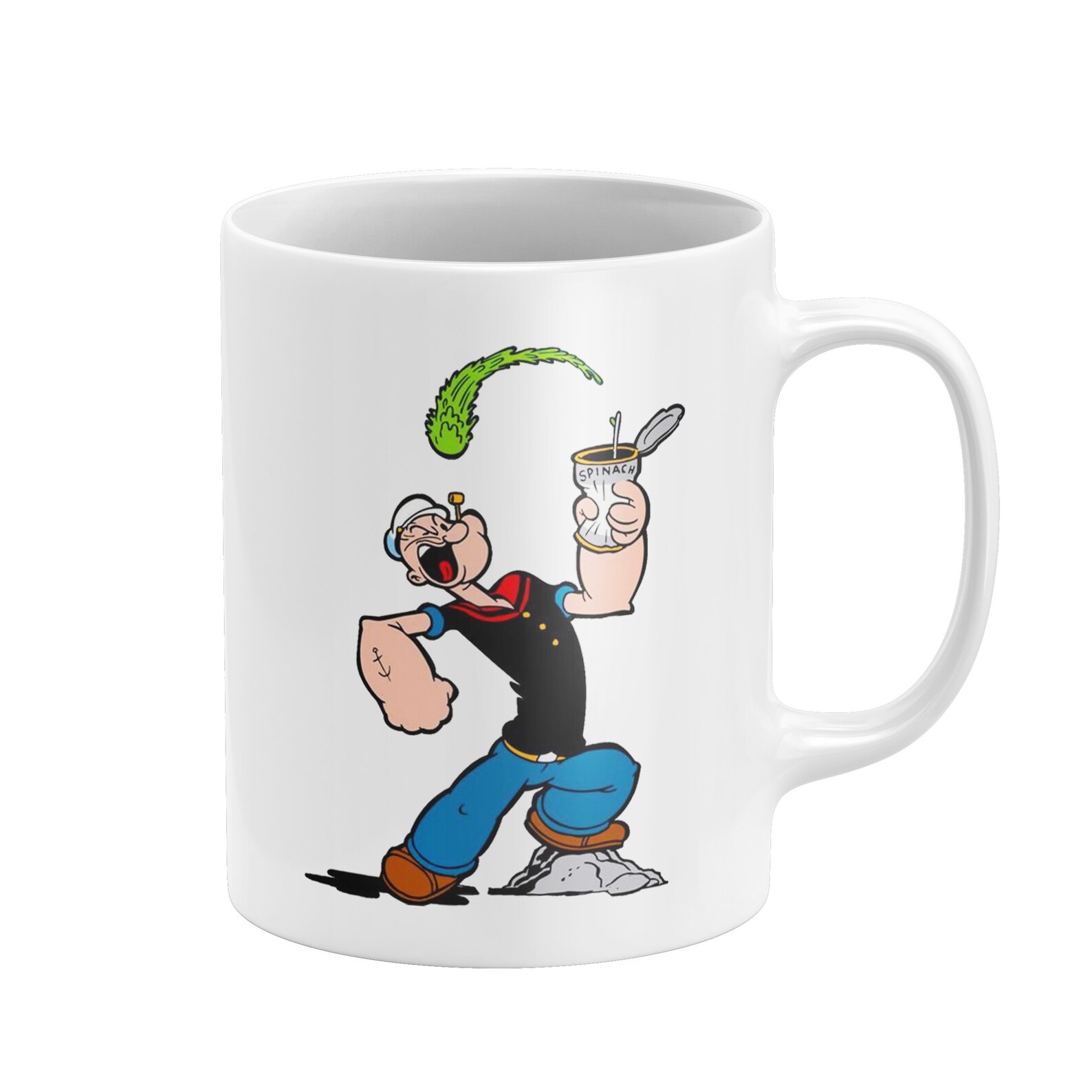 Popeye Popeye Mug Popeye Coffee Mug Popeye the Sailor Etsy