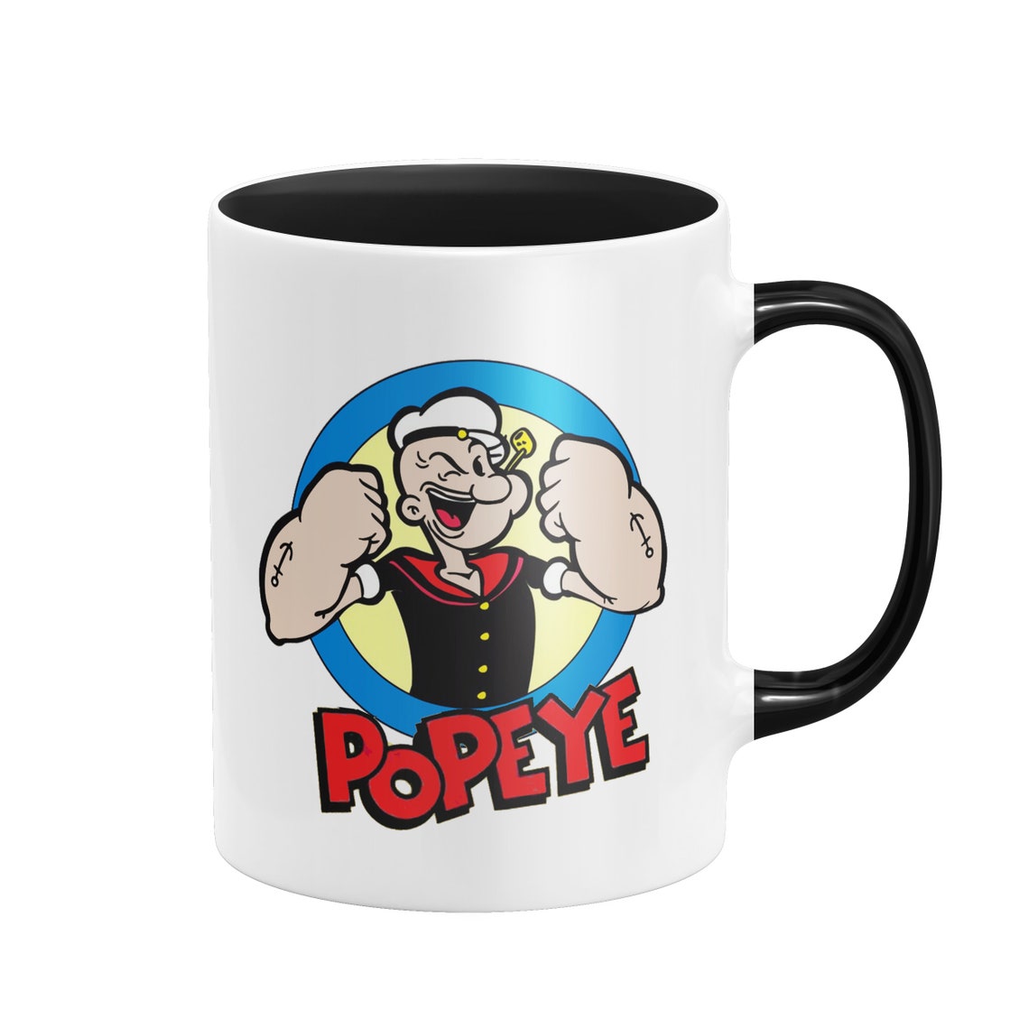 Popeye Popeye Mug Popeye Coffee Mug Popeye the Sailor Etsy