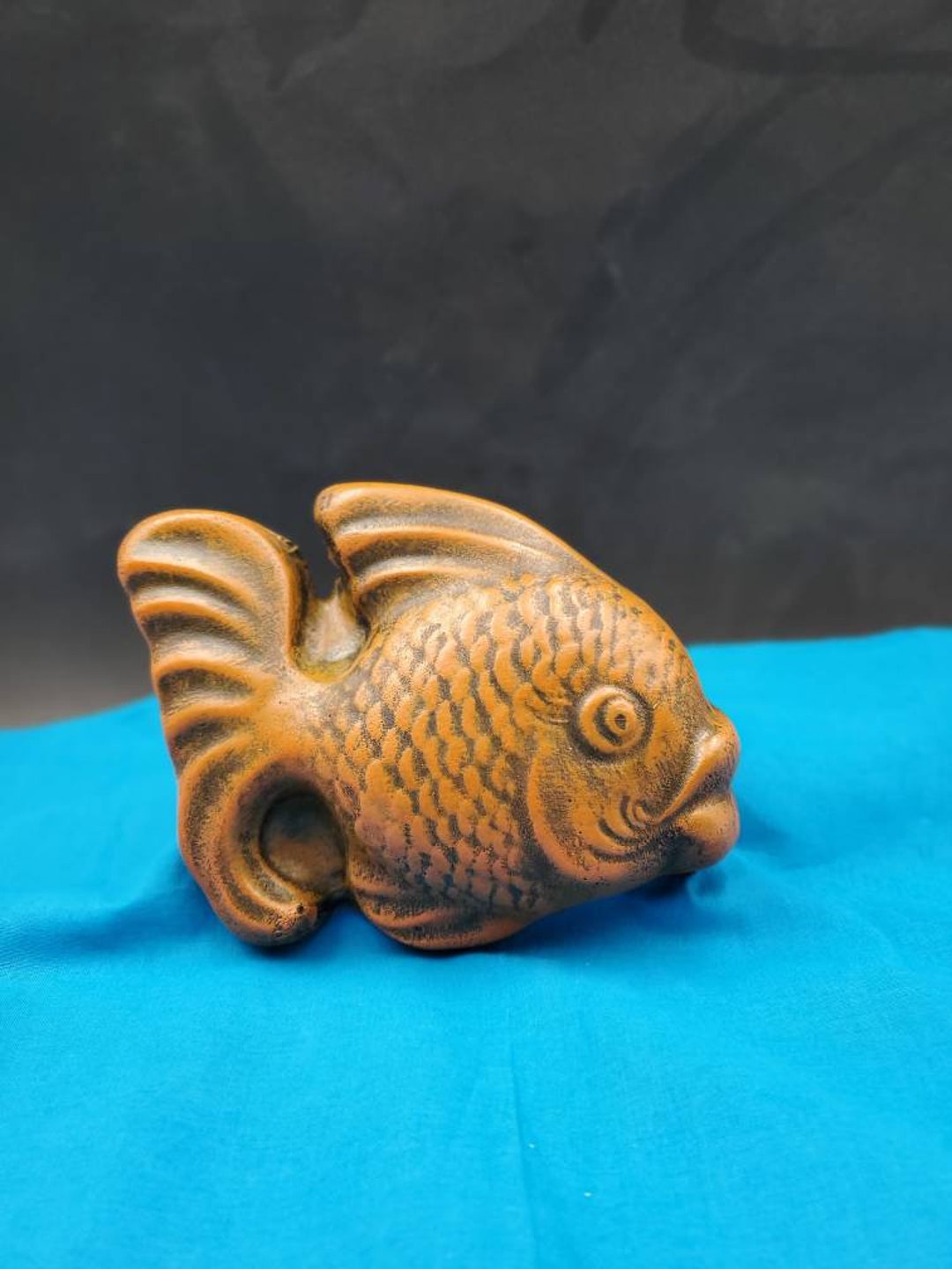 Fish Statue, Concrete Goldfish, Aquatic Decoration, Beach Statues