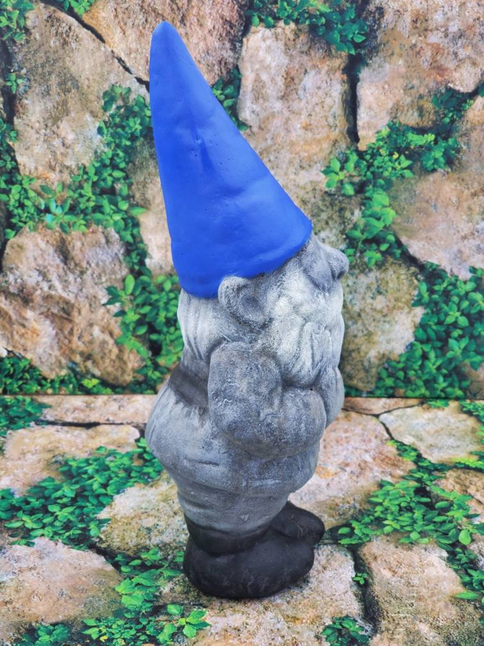 Classic Garden Gnome Handmade Concrete Statue Garden Gnome Etsy