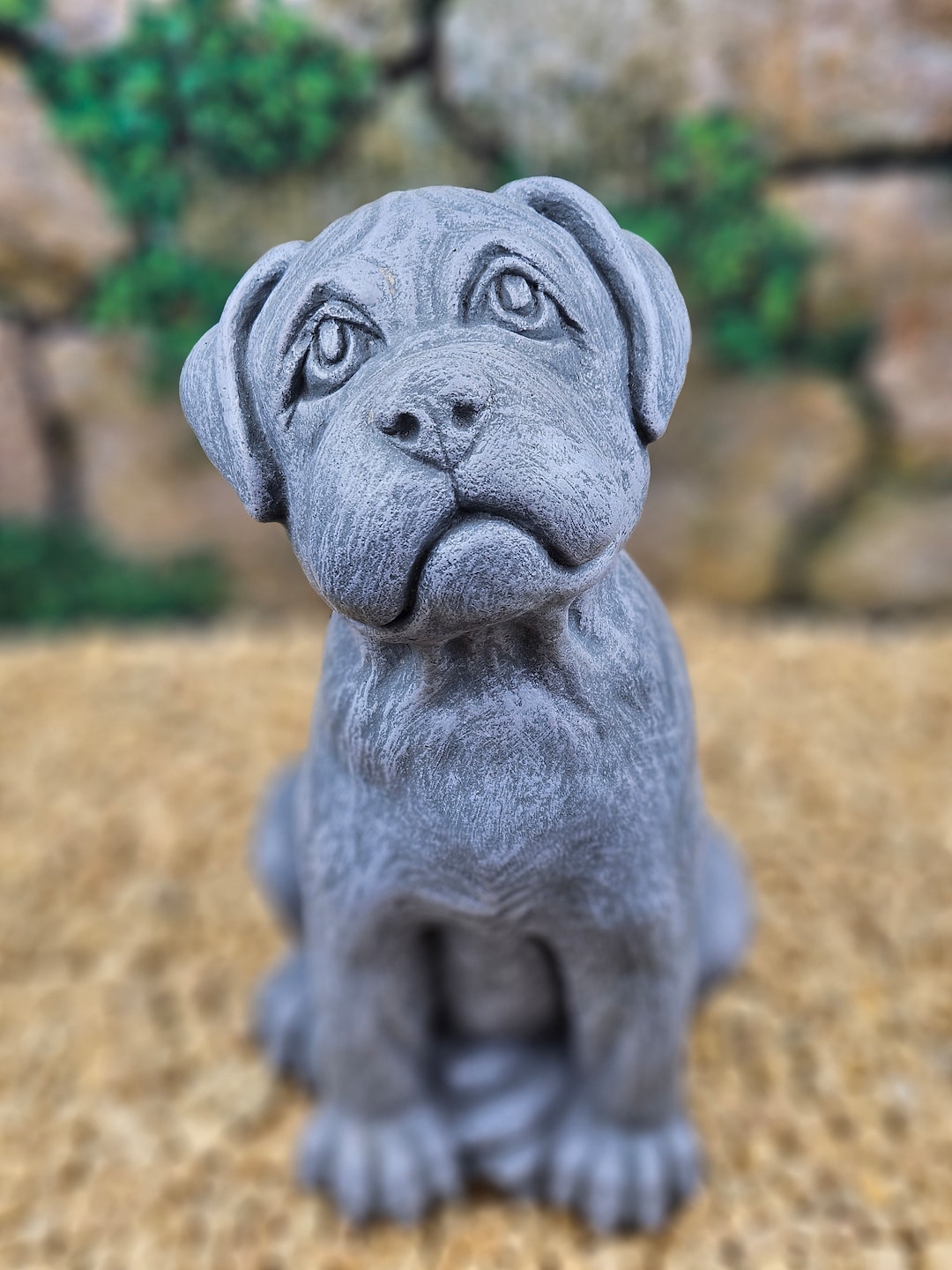 Boxer Dog Statue, Boxer Concrete Statue, Boxer Decor, Boxer Garden
