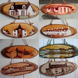 Custom made wooden plaques