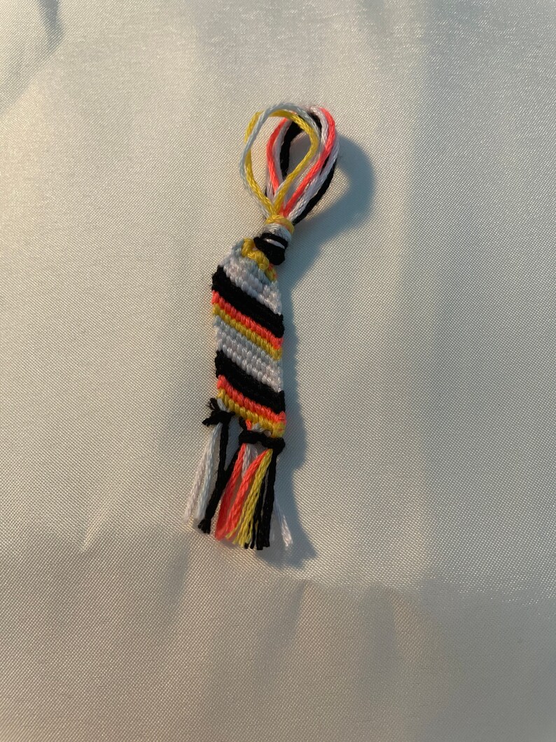 Multi colored keychain