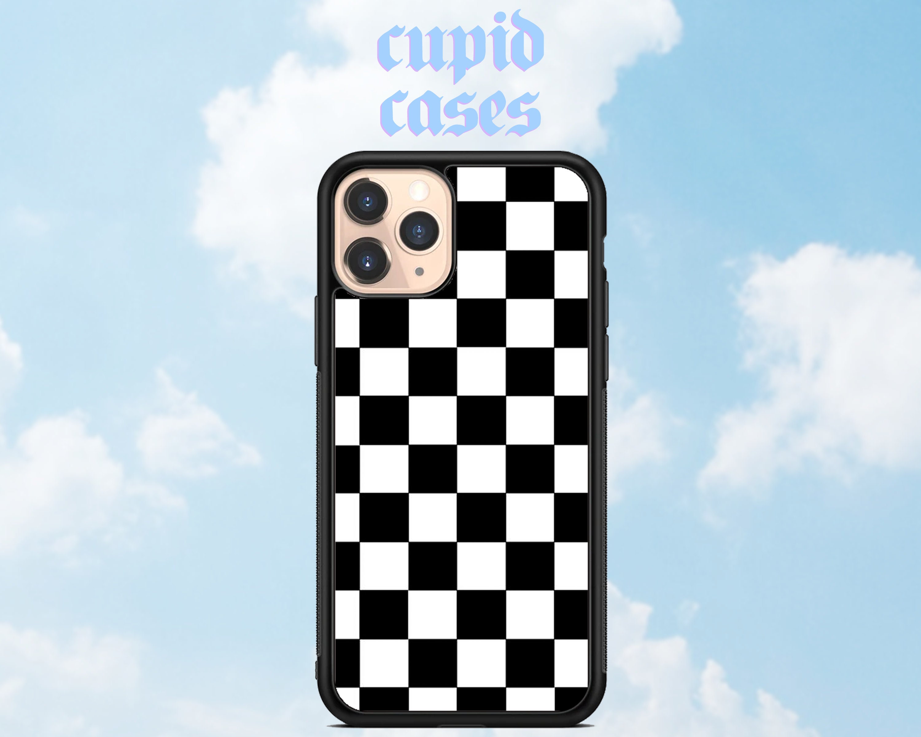 Checkered Phone Case With Bumper iPhone 11 Pro 7 8 XS XR | Etsy
