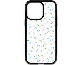 Blue Floral Phone Case for iPhone & Samsung Galaxy